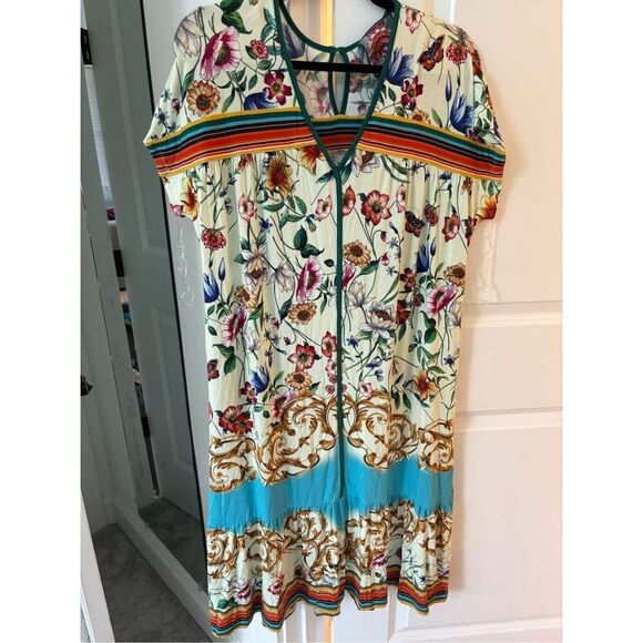 NWT Johnny Was FELIX TRAPEZE DRESS, Med $210 - Picture 2 of 8